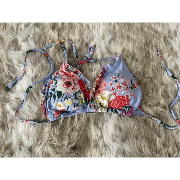 Unbranded Other - Lovely NWOT Bikini Top Floral Triangle Wireless Padded Swimsuit L